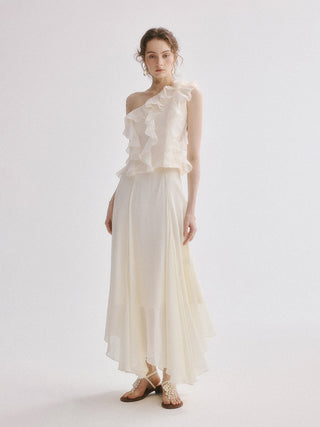 Wave One-shoulder Blouse