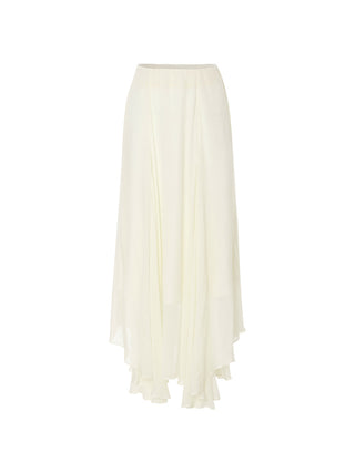 Wave Unbalance Maxi Skirt