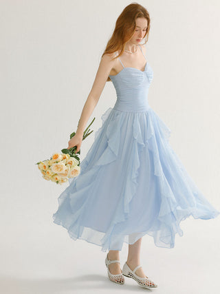 Windy Ruffle Long Dress