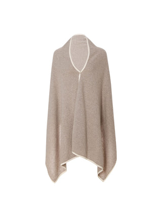 Wool Cashmere Muffler Beige