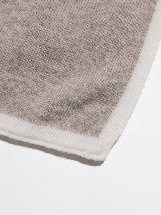 Wool Cashmere Muffler Beige