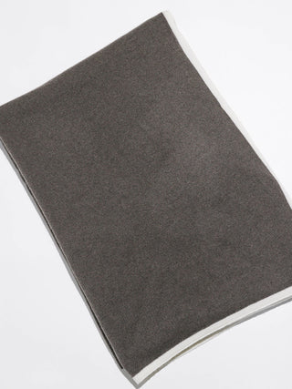 Wool Cashmere Muffler Brown