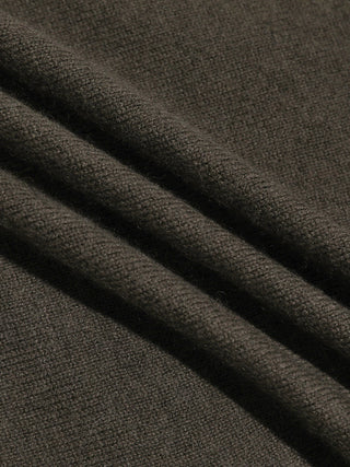 Wool Cashmere Muffler Brown