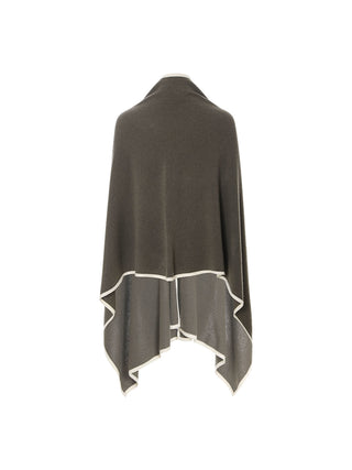 Wool Cashmere Muffler Brown