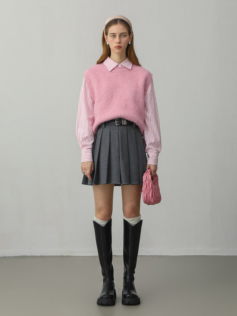 Ella Pink Knit Vest