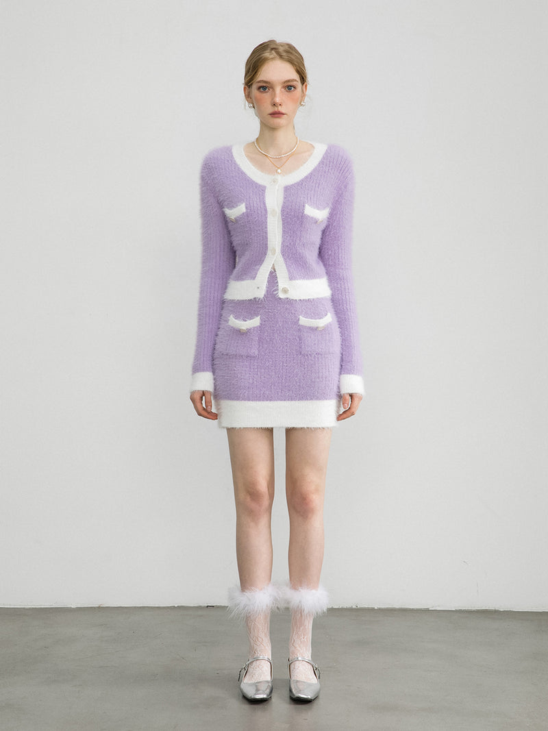 Lilac Knit Set