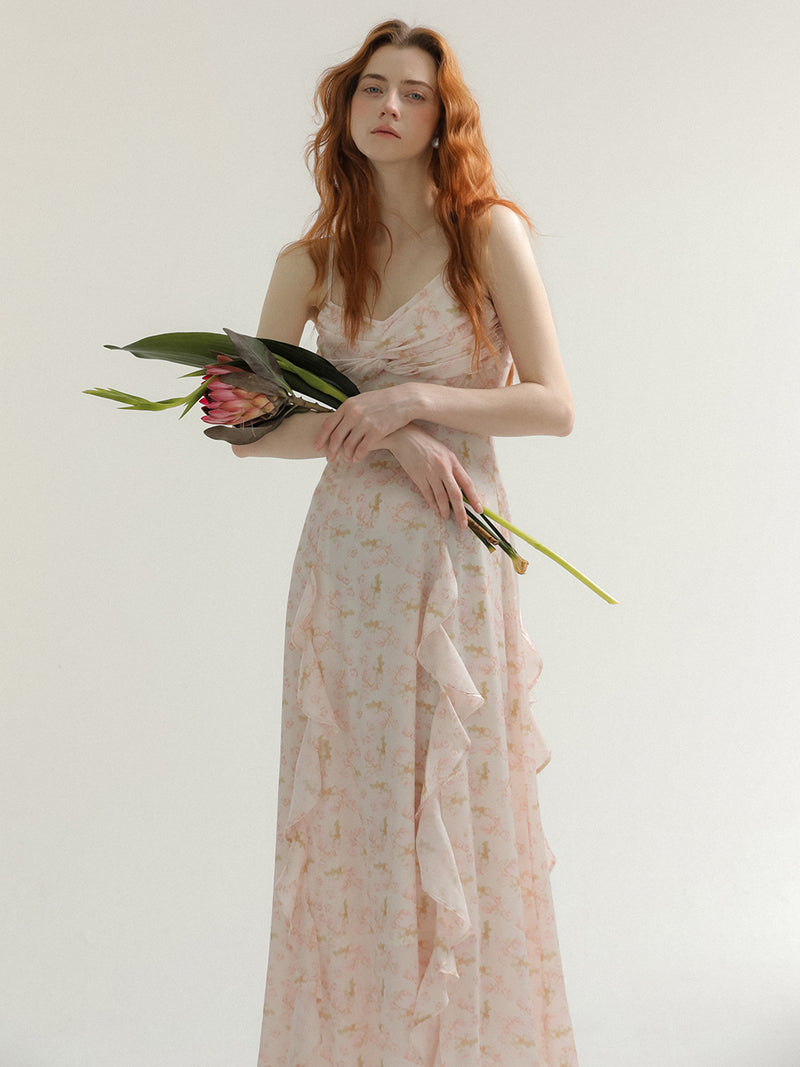 Hannah ruffle sleeveless dress