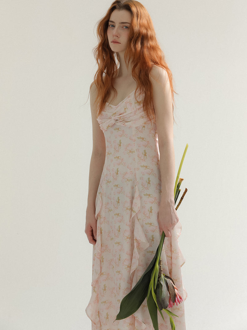 Hannah ruffle sleeveless dress