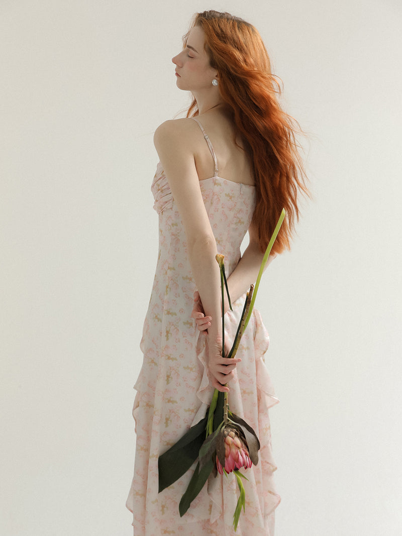 Hannah ruffle sleeveless dress