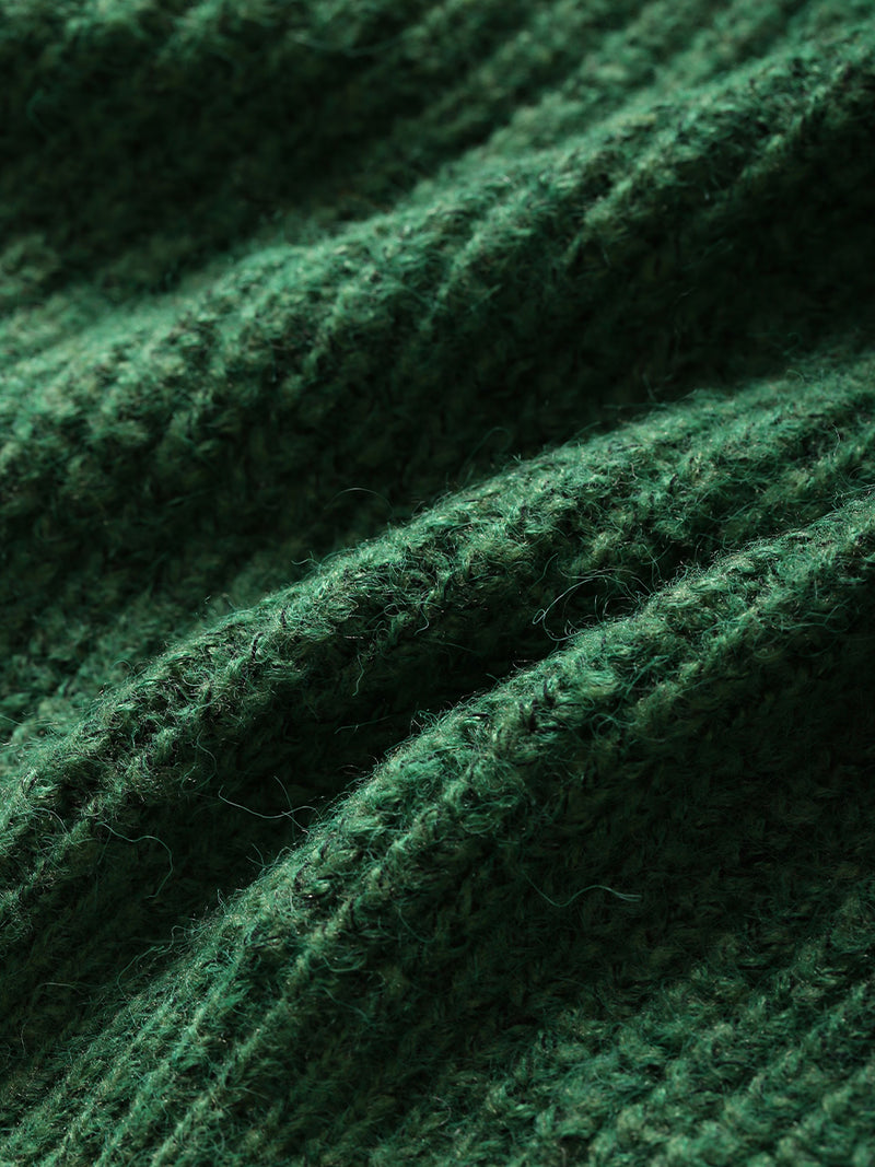 Bonita Color Knit Cardigan (Green)